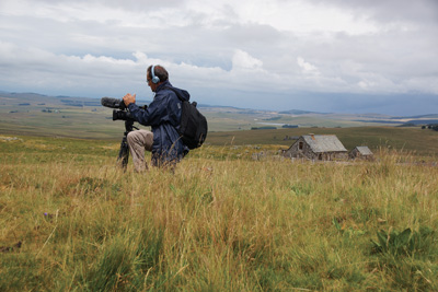 Denis Poracchia sur l'Aubrac