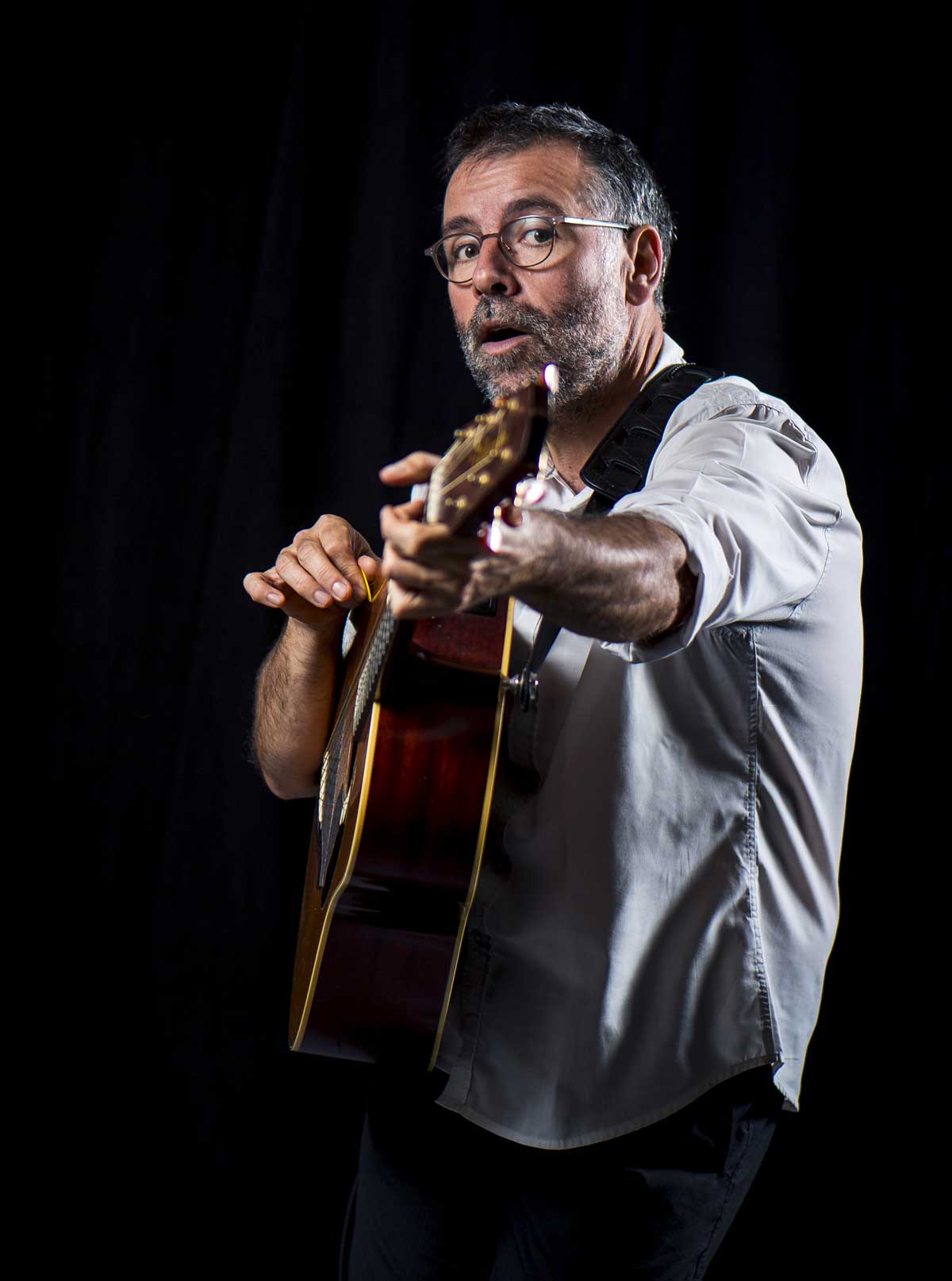 Wally à la guitare
