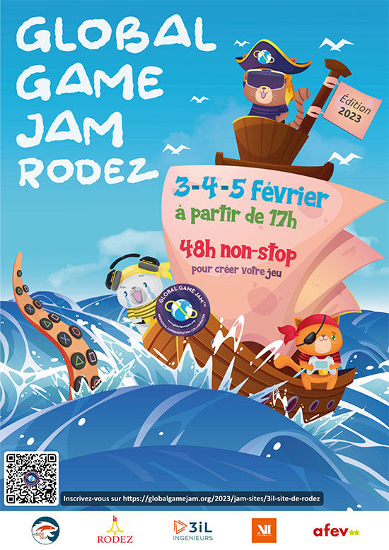 Affiche Global Game Jam Rodez