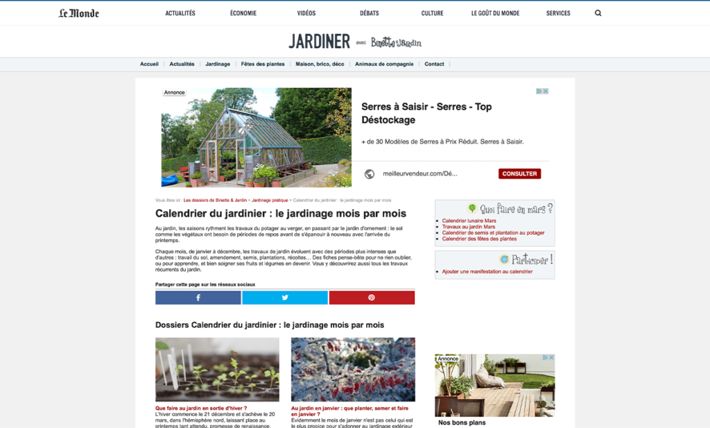 Savoir plus jardin lemonde