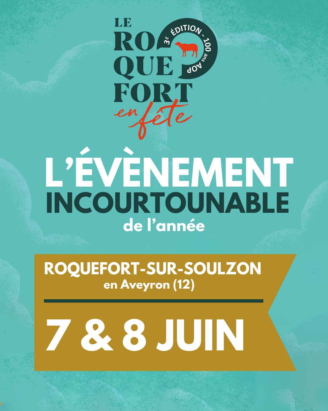 Affiche 100ans Roquefort